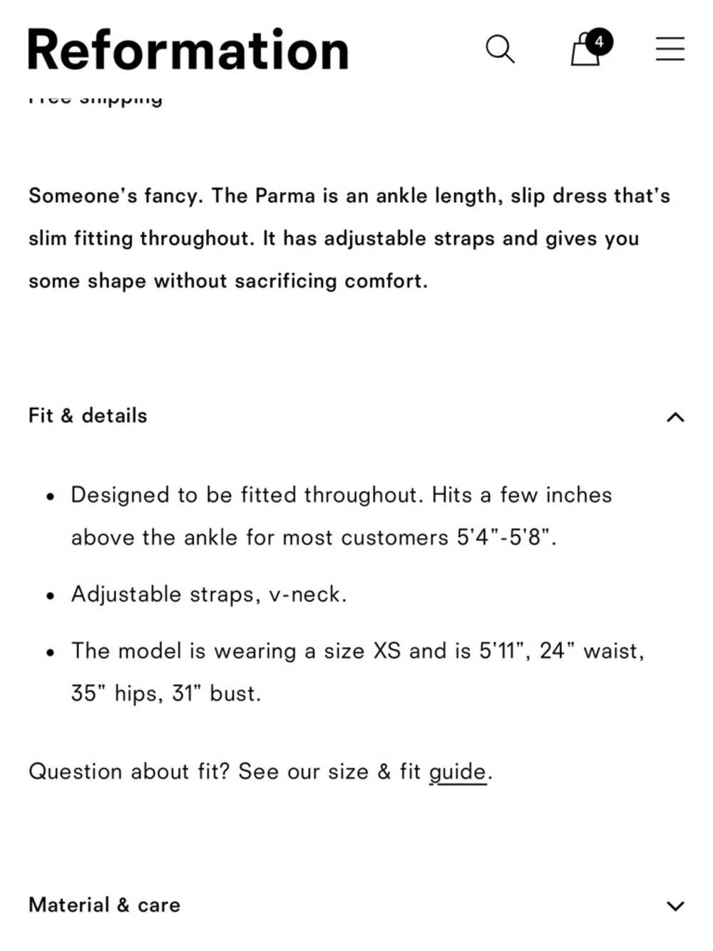 NWT Reformation Parma Silk Dress in Popsicle - Picture 9 of 10